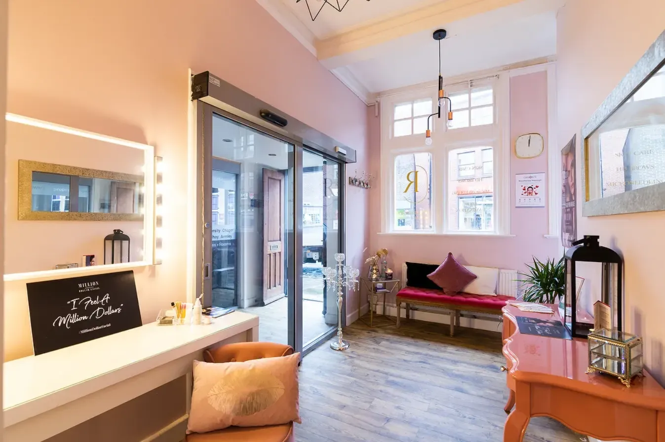 The reception area at Radiant Beauty Leeds